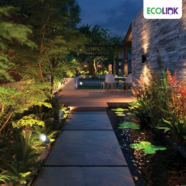 7W EcoLink Garden Spike Light 3000K IP65