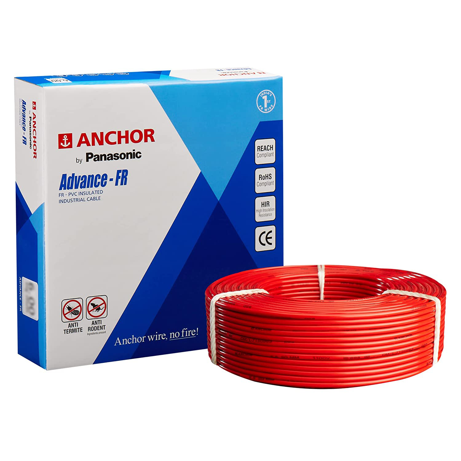 Anchor Advance FR 1.5mm Wire Red 90 Meter
