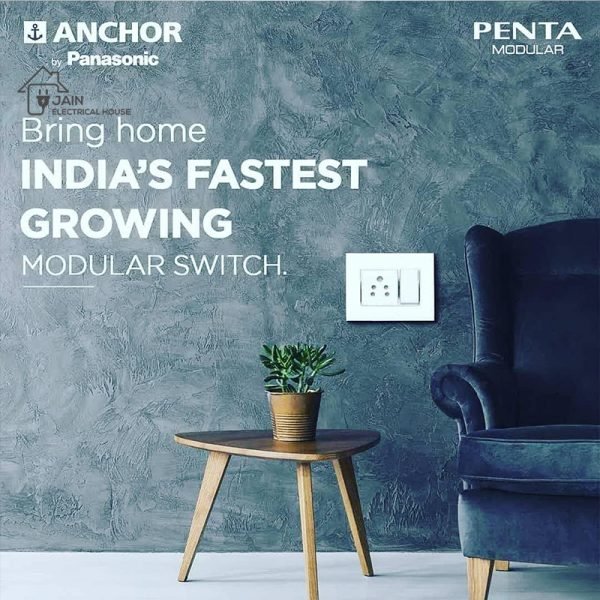 Anchor Penta Modular 6A Switch 1Way, 1M (65001)