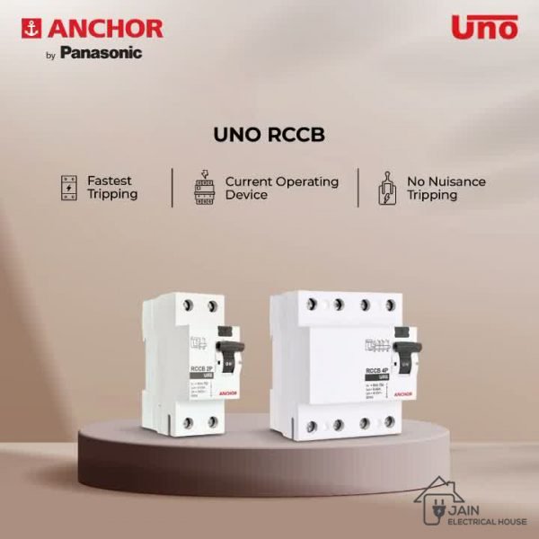 Anchor Uno RCCB 63 Amp DP 100mA (98211)