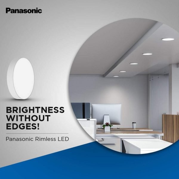 Panasonic LED Surface Panel 24W Square 3000K, Rimless (PPAM17243R1)