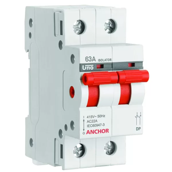 Anchor 63A UNO DP Isolator (98056)