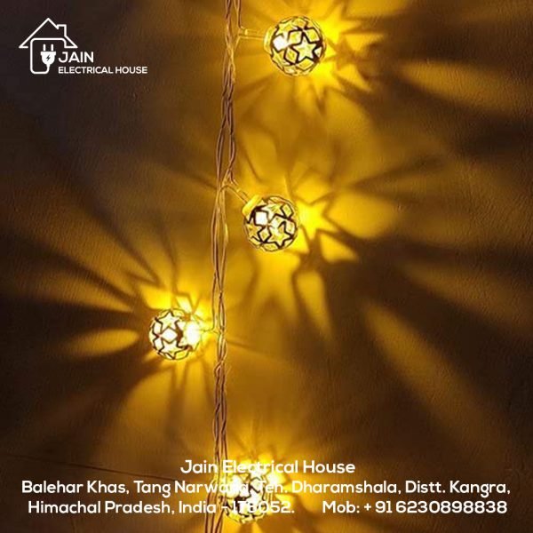 LED Metal Ball Star String Light