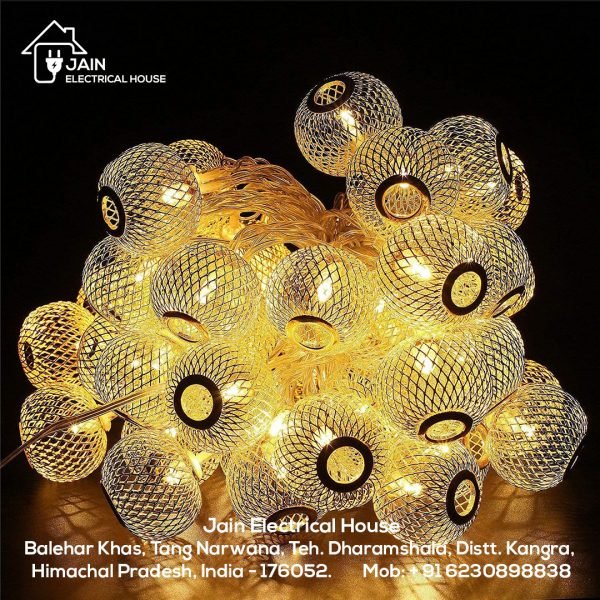 LED Metal Iron Ball String Lights