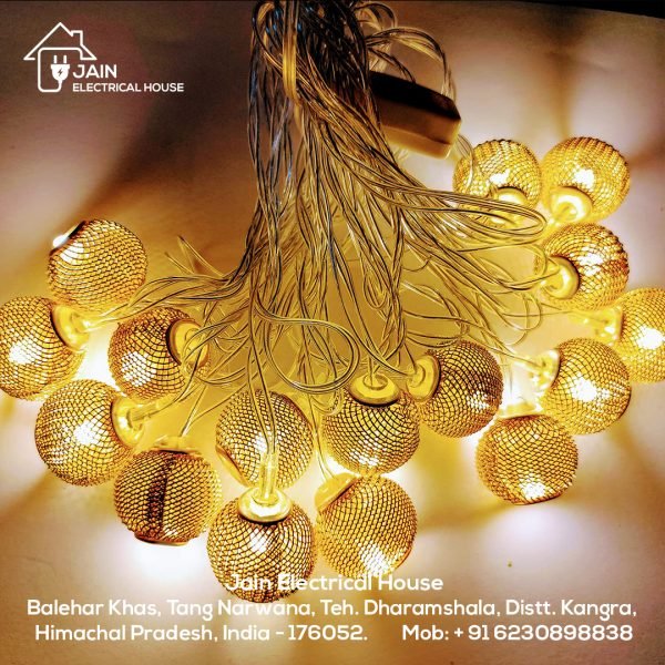 LED Metal Iron Ball String Lights