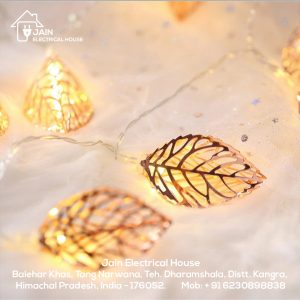 LED Golden Metal Leaf String Lights 3D (Warm White)