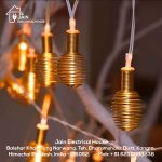 LED Golden Metal Spring String Lights (Warm White)
