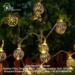 LED Moroccan Ball Golden Metal String Light (Warm White)