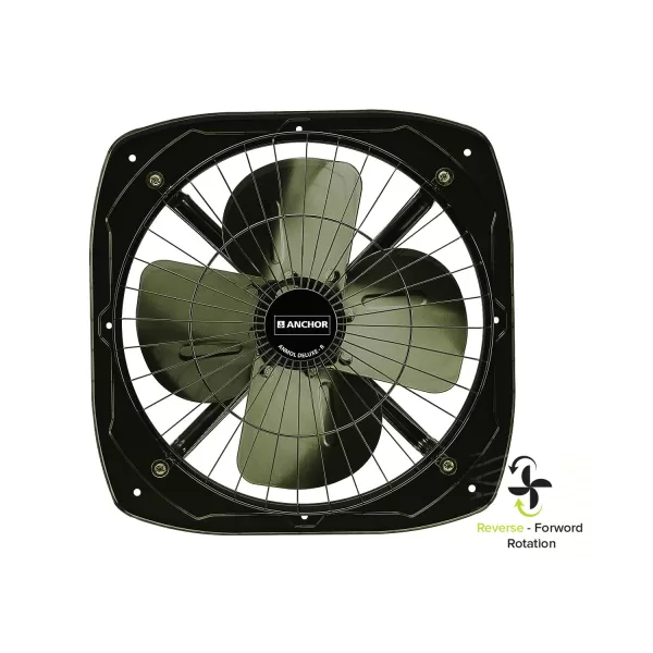 Anchor By Panasonic Anmol Deluxe-R 230mm Exhaust Fan with Reverse Forward Rotation - Metallic Grey (14994)