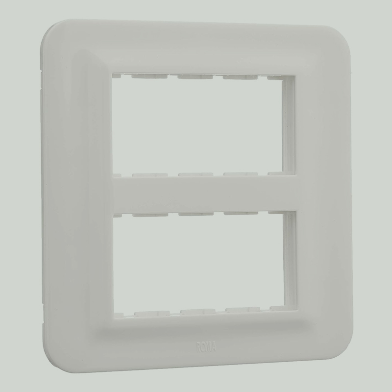 Anchor Roma Urban 8M Cover Plate Square with Base frame (WH) – 66888WH