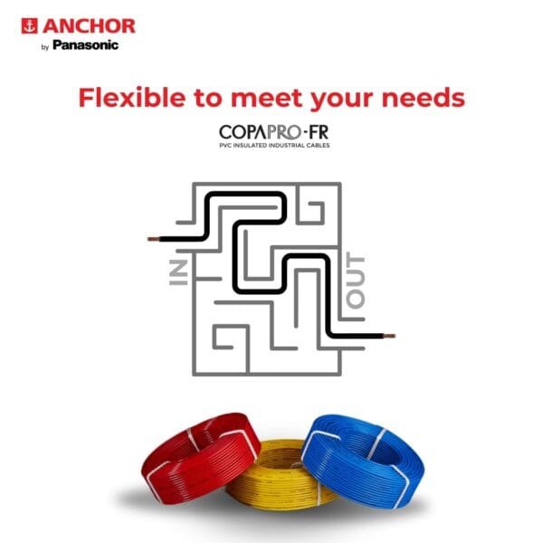 Buy Anchor by Panasonic 1.5 mm COPAPro FR Wire, 180 Meter (RED)