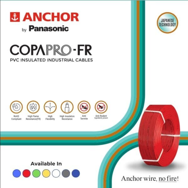 Buy Anchor by Panasonic 1.5 mm COPAPro FR Wire, 180 Meter (RED)