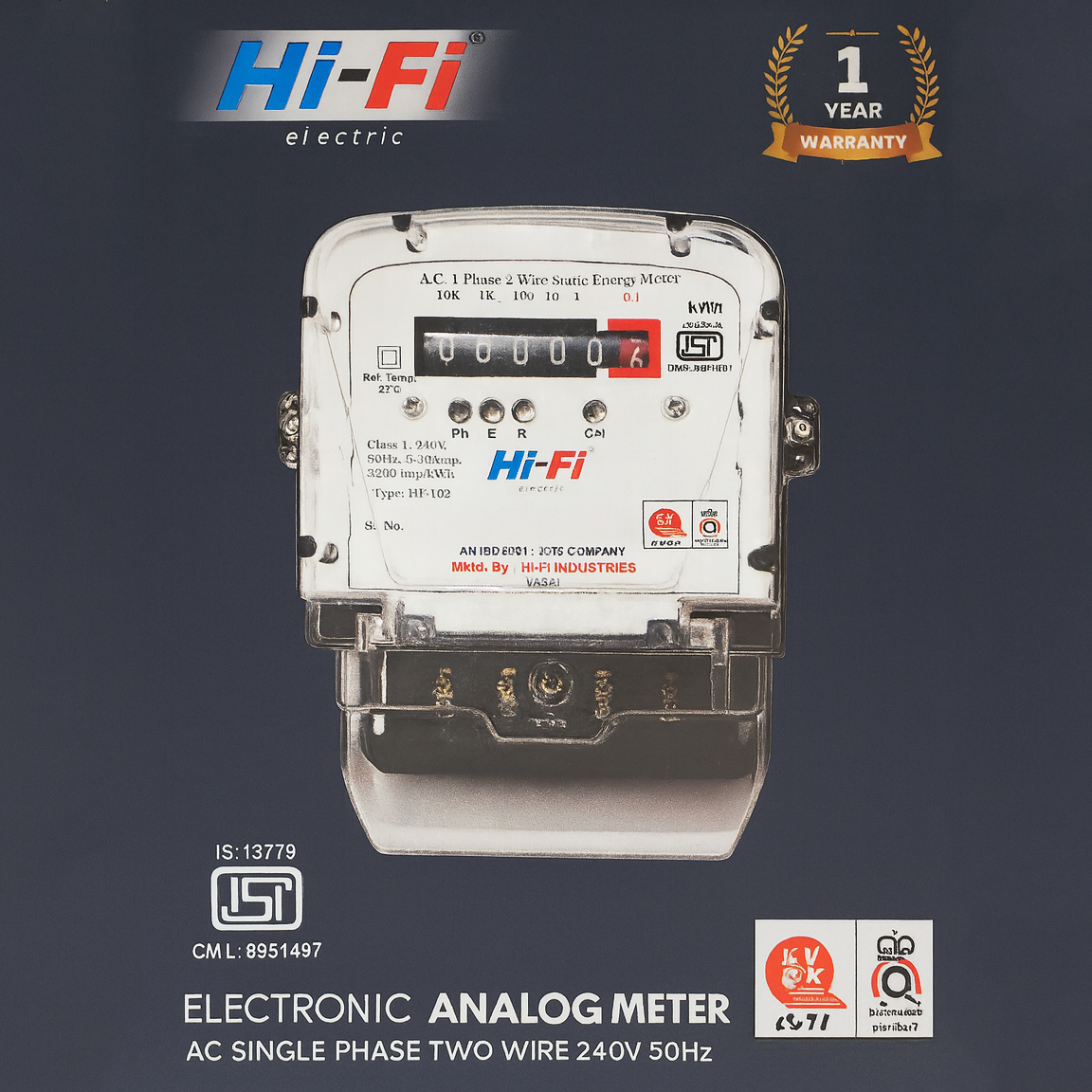 Hi-Fi Single Phase Analog Electric Meter